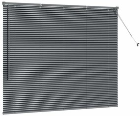 Persiana de Janela Cinzento-escuro 80 x 130 cm Alumínio