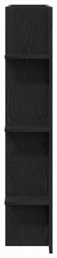 Armário de TV Suspenso vidaXL Preto Carvalho 152x22x113 cm