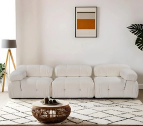 Sofá de 3 Lugares Bubble – Branco – 288 cm x 95 cm x 75 cm