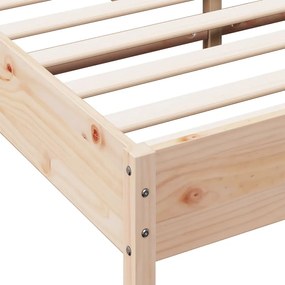 Cama sem colchão 160x200 cm madeira de pinho maciça