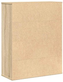 Estante 60x24x76,5 cm derivados de madeira carvalho sonoma