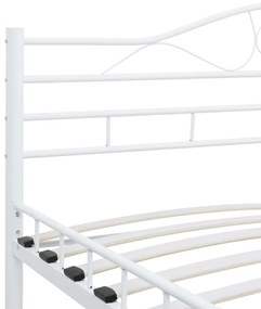 Estrutura de cama 120x200 cm metal branco