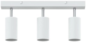 Spotlight de Teto 3 Via Ajustável Branca GU10