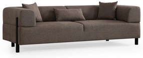 Sofá de 3 Lugares Gio – Castanho – 225 cm x 93 cm x 75 cm