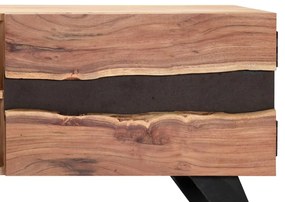 Móvel de TV 140x30x45 cm madeira de acácia maciça