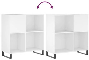 Armário para discos 84,5x38x89 cm derivados de madeira branco