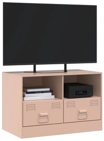 Móvel de TV 67x39x44 cm aço rosa