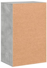 Armário arrumação 56,5x39x90 cm derivados madeira cinza cimento