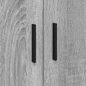 Armário de Armazenamento vidaXL Cinza Sonoma 127x41x40 cm Madeira Estr