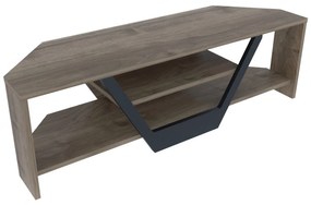 Móvel TV Sares – Nogueira/Preto – 120x35x36,8 cm