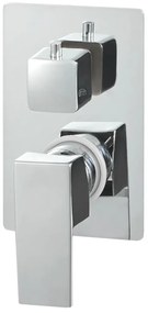 Sistema de duche em aço inoxidável 201 prateado