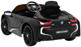 Carro elétrico para Crianças 12V BMW I8 LIFT Rodas de EVA, Assento de couro Preto