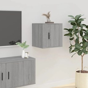 Móveis de TV de parede 2 pcs 40x34,5x40 cm cinzento sonoma