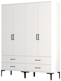 Roupeiro Kumsal TT – Branco – 160x47,5x201,4 cm