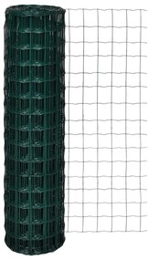 vidaXL Cerca 10 x 1,5 m aço verde