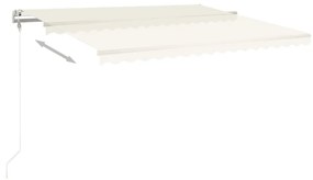 Toldo retrátil automático 450x350 cm cor creme