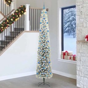 vidaXL Árvore de Natal Artificial Verde 270 cm PVC e Aço e Plástico