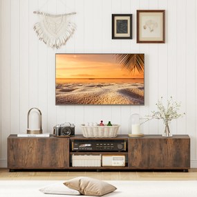 Móvel para TV, 160 x 35 x 30 cm, Para Televisores até 70 Polegadas, Castanho