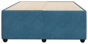 Estrutura de cama 120x200 cm veludo azul