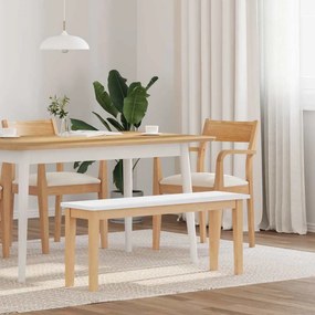 vidaXL Banco 110 cm madeira seringueira maciça