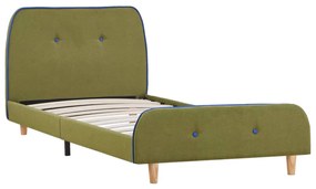 Estrutura de cama 90x200 cm tecido verde