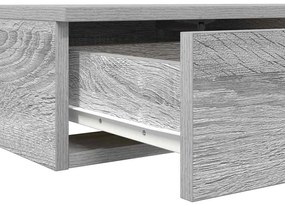 Caixas de Cama vidaXL Cinzento Sonoma 135x36,5x16,5 cm Madeira Derivad