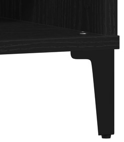 Mesa de Centro vidaXL Preto Carvalho 60x60x30 cm Madeira Consolidade