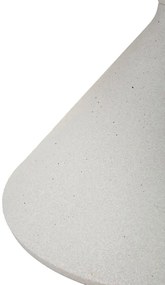 Mesa de Centro White - Base de Ferro e Topo Cerâmico Branco - Ø 42 cm