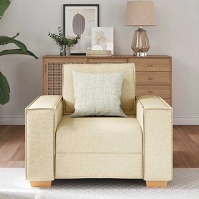 Sofá-cadeira Creme 60 cm Tecido