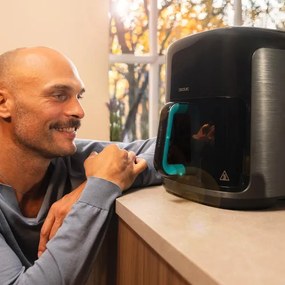  Fritadeira de ar com dupla resistência Cecofry&Grill Smokin'Prime 6500 capacidade de 6,5 litros e potência de 2200 W