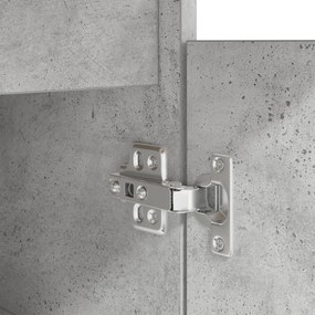 Escrivaninha vidaXL Cinza Concreto 140x49x76 cm Madeira Composta