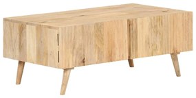 vidaXL Mesa de centro 100x58x40 cm madeira de mangueira maciça