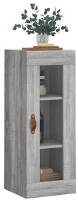 Armário de parede 34,5x34x90 cm cinzento sonoma