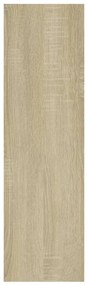 Estante de parede 75x16x55 cm contraplacado carvalho sonoma