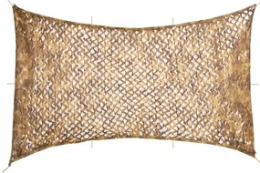 vidaXL Rede de camuflagem com saco de arrumação 600x414 cm areia