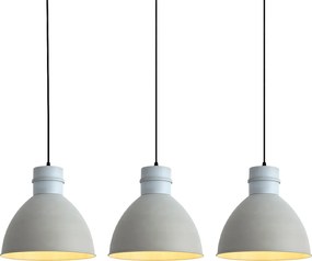 Conjunto de 3 Candeeiros de Pendurar Rústicos Cinzentos - Dory