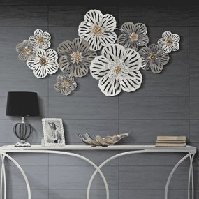 PAINEL DE FERRO 3D DE PAREDE LORY CM 140X10X74,5 MULTICOLOR