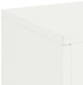Conjunto de 2 Suportes de Plantas ao Ar Livre em branco, 24x24x55 cm,