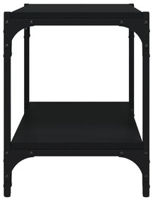 Móvel de TV 60x33x41 cm derivados de madeira e aço preto