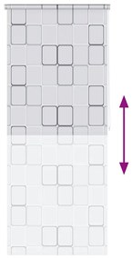 Estore de rolo para o duche 80x240 cm quadrados