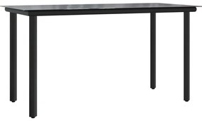 9 pcs conjunto jantar p/ jardim c/ almofadões vime PE castanho