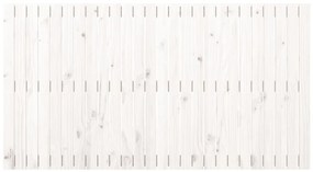 Cabeceira de parede 166x3x90 cm madeira de pinho maciça branco