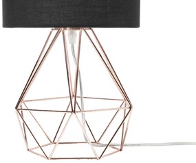 Candeeiro de mesa 35 cm preto e cor de cobre MARONI Beliani
