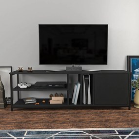 Móvel para TV Oneida – Preto Antracite – 140 cm x 35,3 cm x 50,8 cm