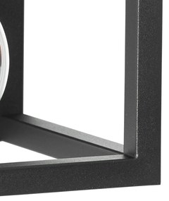 Candeeiro de parede inteligente preto com prateleira incl. Wifi G95 - Cage Rack