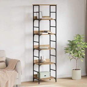 vidaXL Estante Carvalho Artesanal 50 x 33 x 188,5 cm