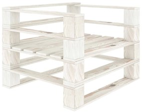Poltrona de paletes para jardim madeira branco