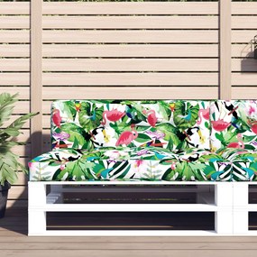 Almofadão p/ paletes 120x40x12 cm tecido multicor