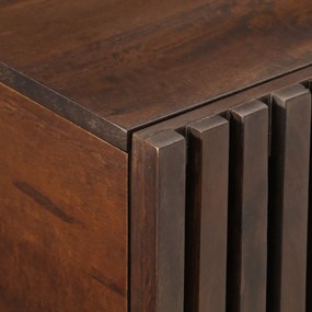 Mesa de centro 80x51x40 cm madeira de mangueira maciça castanho