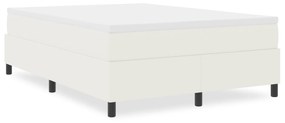 Cama Box VidaXL Creme 160x200 cm Tecido de Veludo Cotelê